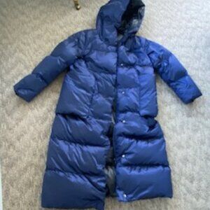Lattelier Size Small Maxi Hooded Down Puffer Coat